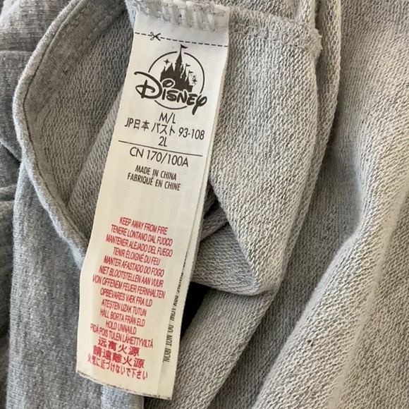 Disney Beauty & The Beast Je T’ Adore Gray Graphic Nightgown Sleep Shirt - Picture 6 of 7